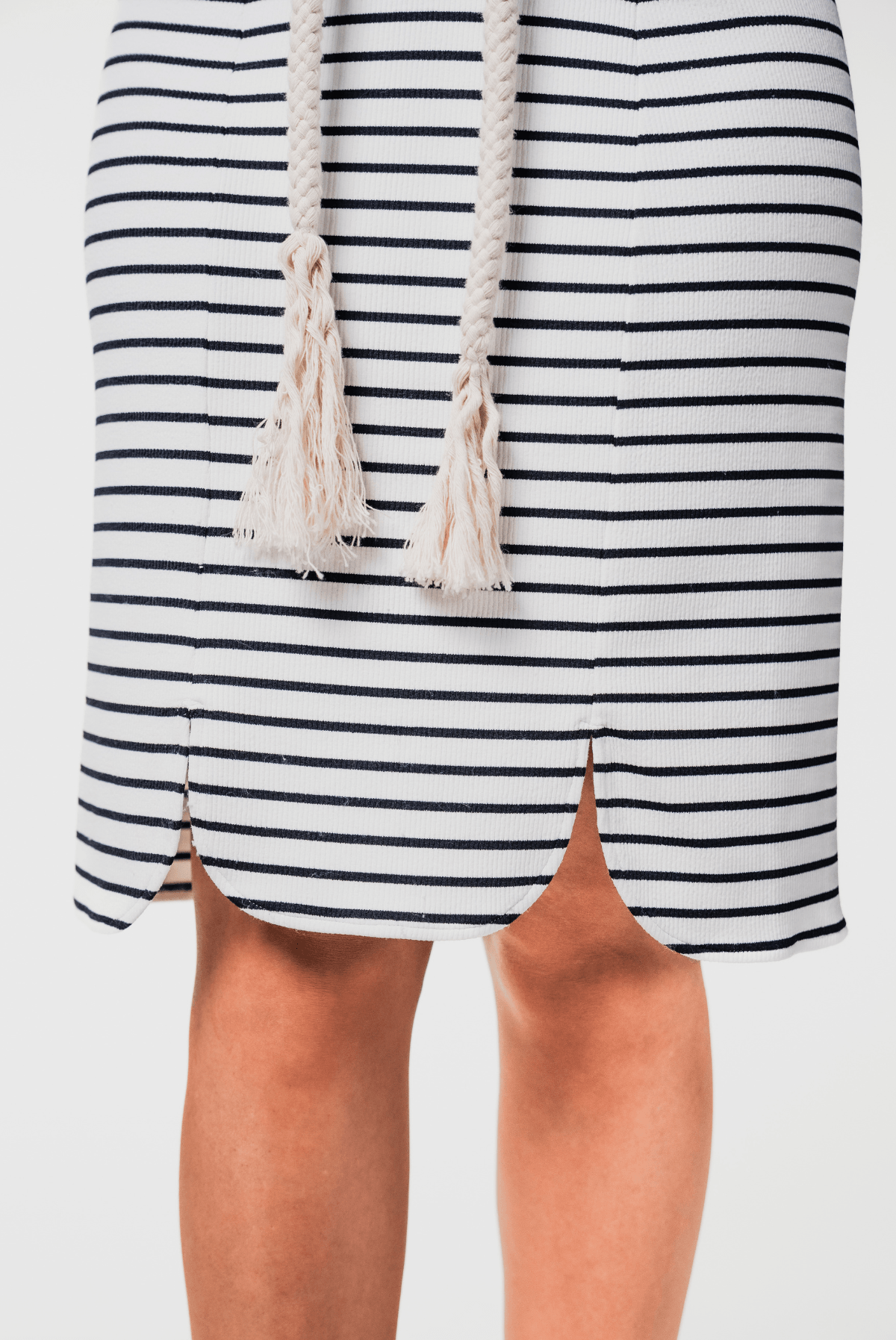 Robe marinière de bain modeste - BRIANA BLEUE