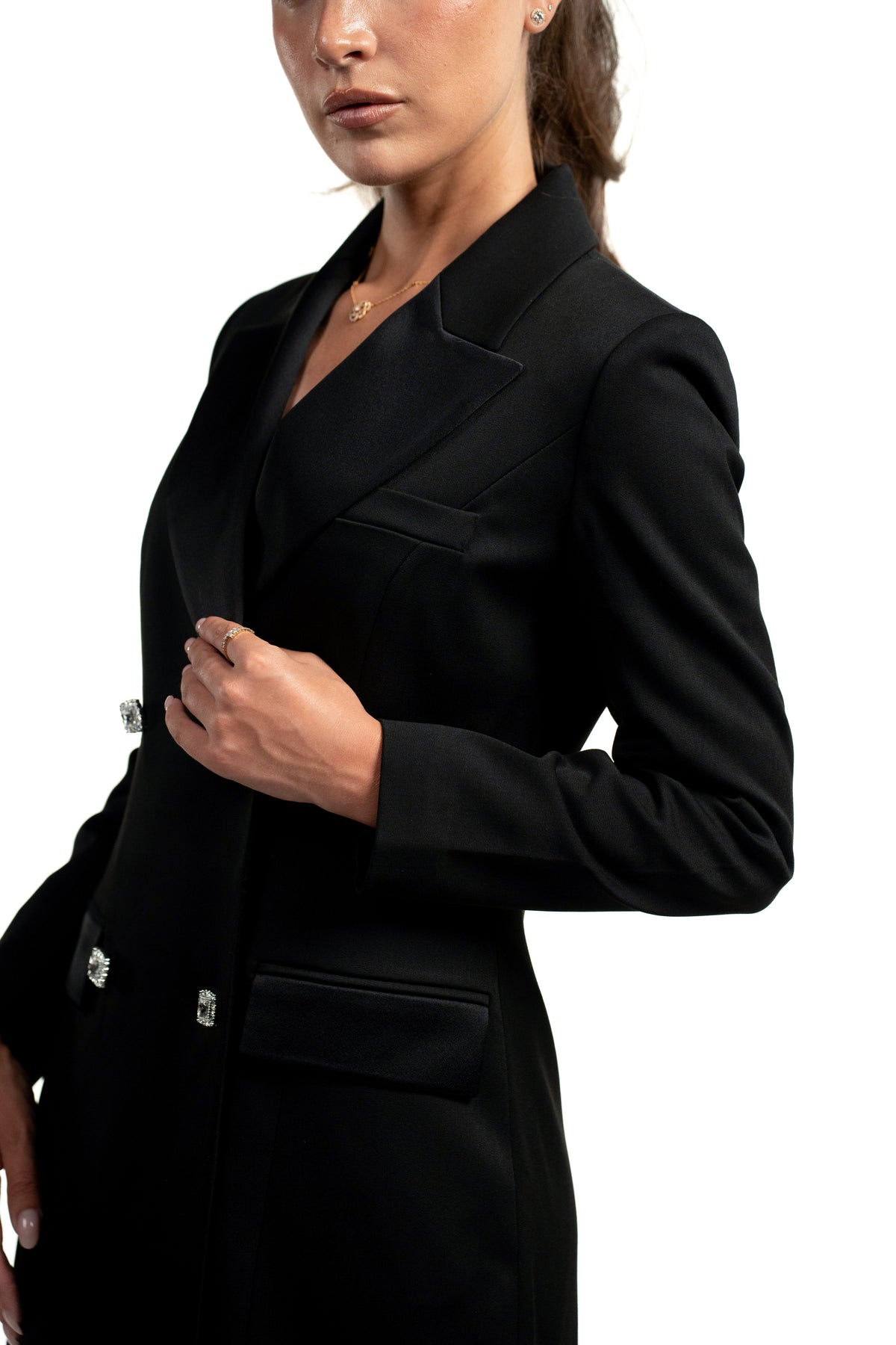 Black jeweled blazer dress - Andrea