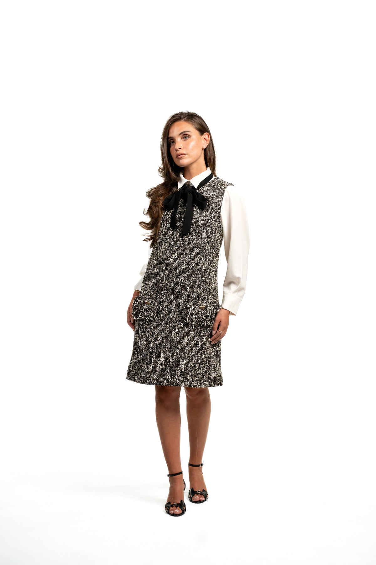 Ivory tweed dress - Agnès