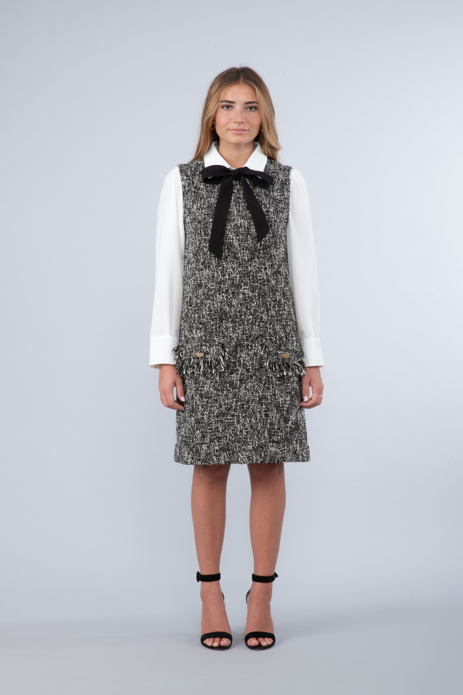Robe en tweed ivoire - Agnès