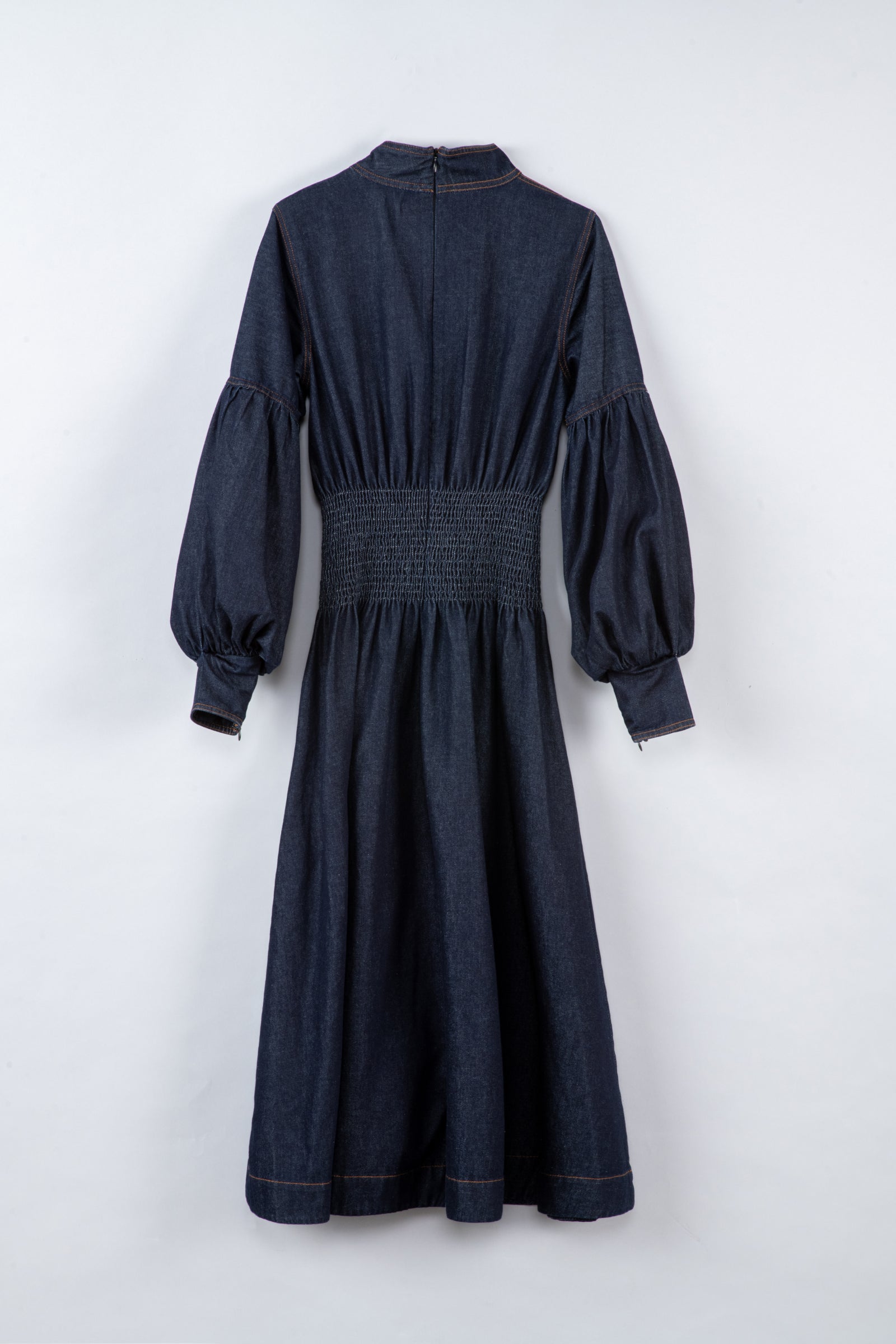 Robe longue en jean brut - Alya