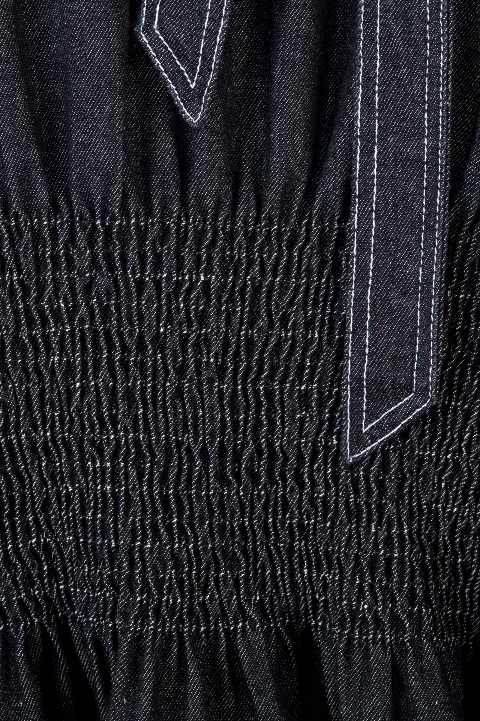 Robe longue en jean noir - Alya