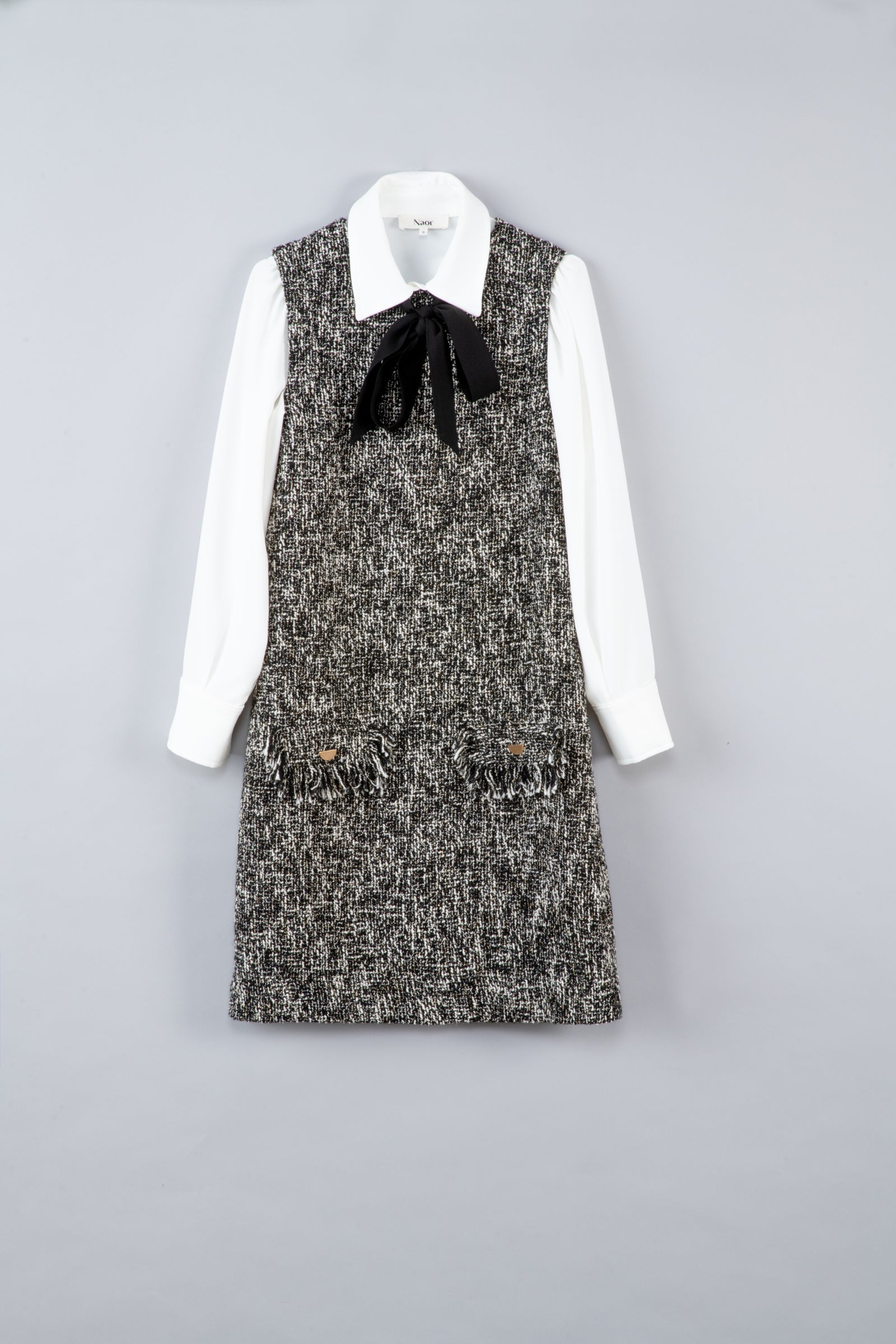 Robe en tweed ivoire - Agnès