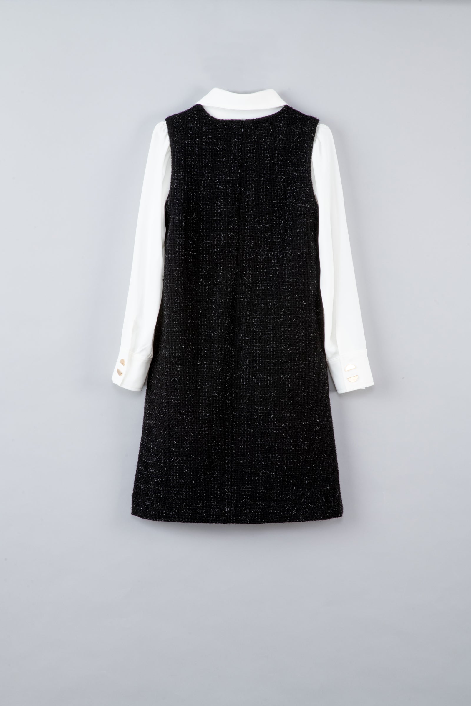 Robe en tweed noir - Agnès