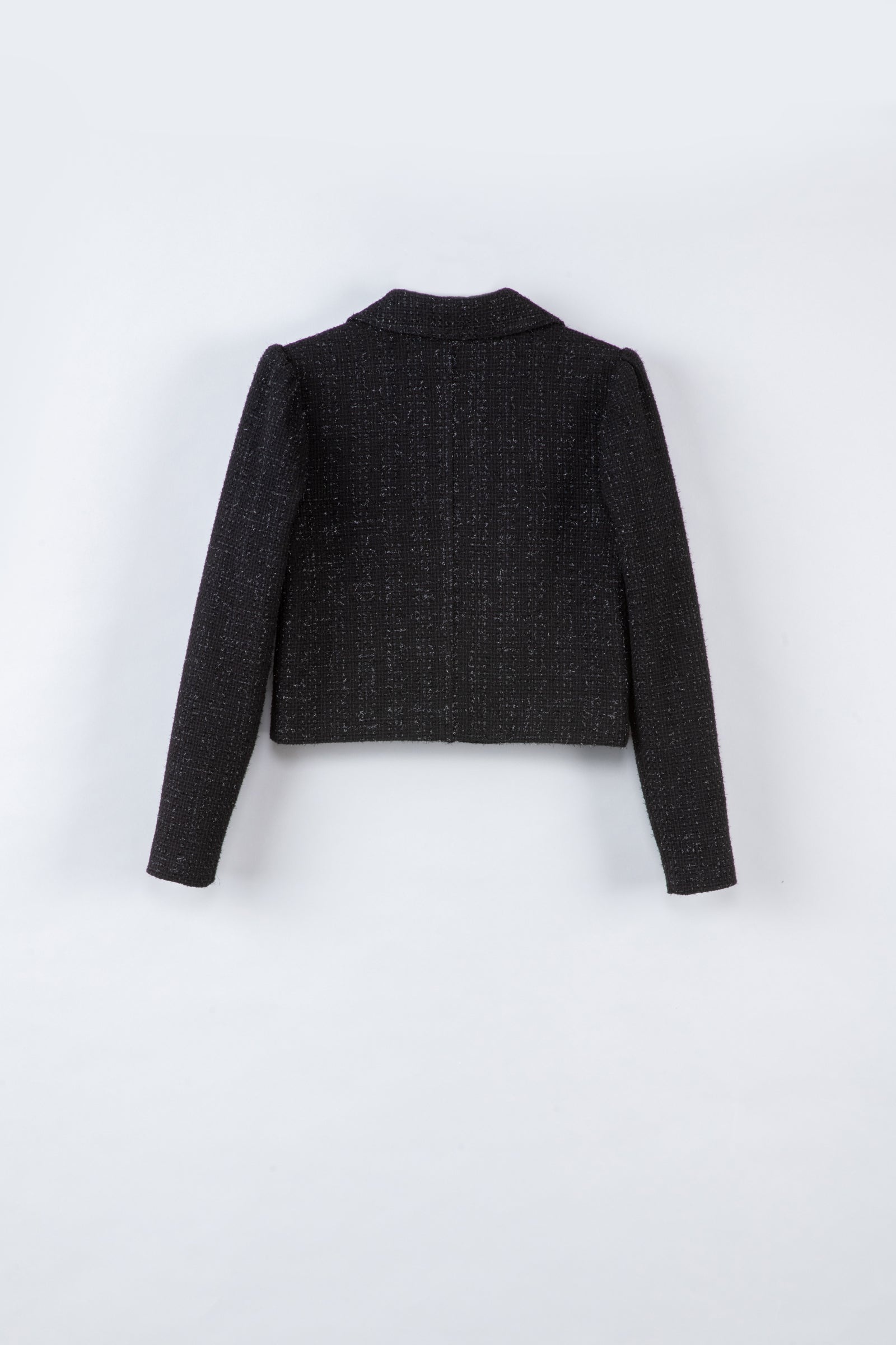 Veste courte en tweed noir - Ava